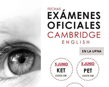 Información sobre la matriculación y exámenes oficiales de Cambridge